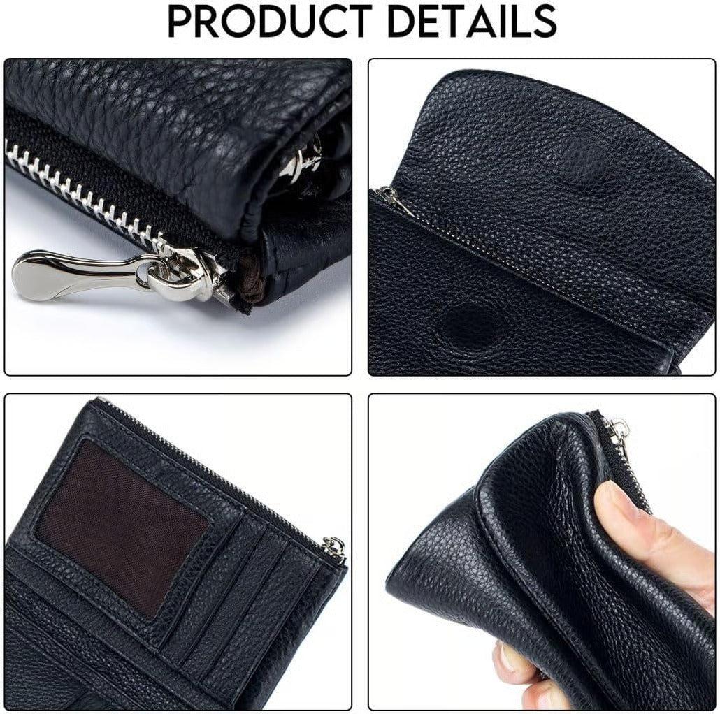 🔥⏰Unisex Pebble Real Leather RFID Wallet🔥