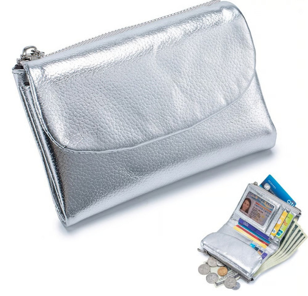 🔥⏰Unisex Pebble Real Leather RFID Wallet🔥