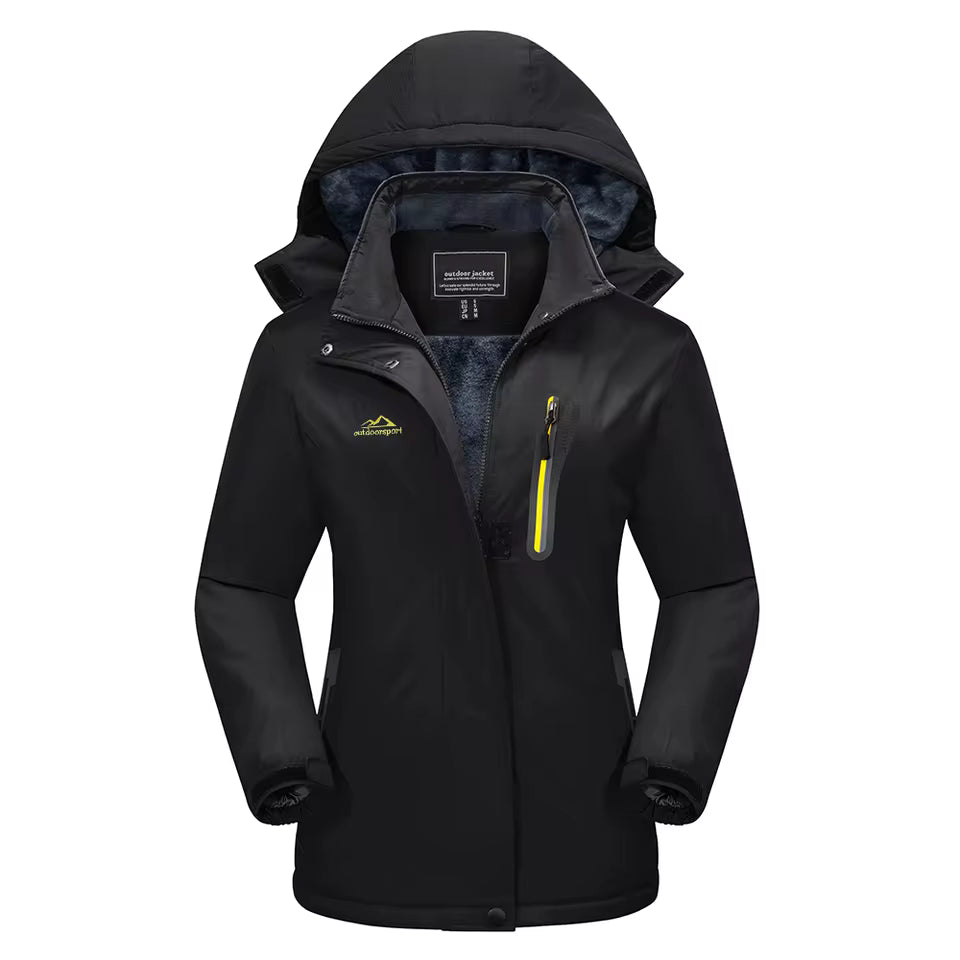3-in-1 Waterproof Winter Coat, Fleece Lined,Two-Piece Suit, Hooded Ski & Hiking Jacket