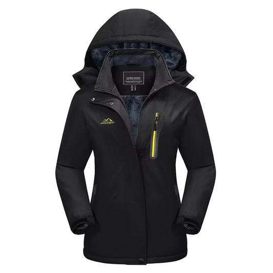 3-in-1 Waterproof Winter Coat, Fleece Lined,Two-Piece Suit, Hooded Ski & Hiking Jacket