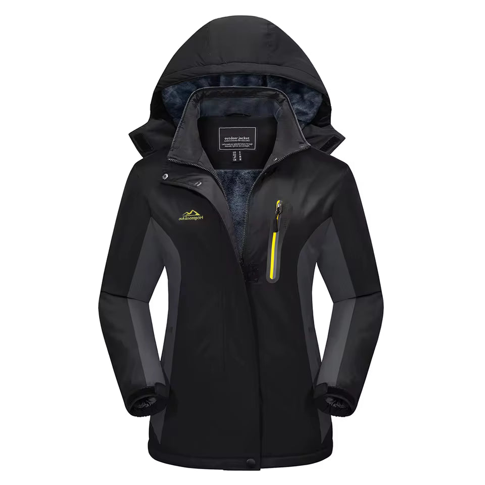 3-in-1 Waterproof Winter Coat, Fleece Lined,Two-Piece Suit, Hooded Ski & Hiking Jacket