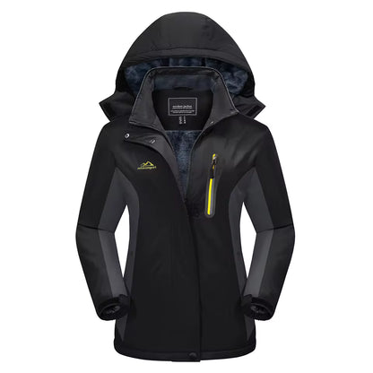 3-in-1 Waterproof Winter Coat, Fleece Lined,Two-Piece Suit, Hooded Ski & Hiking Jacket